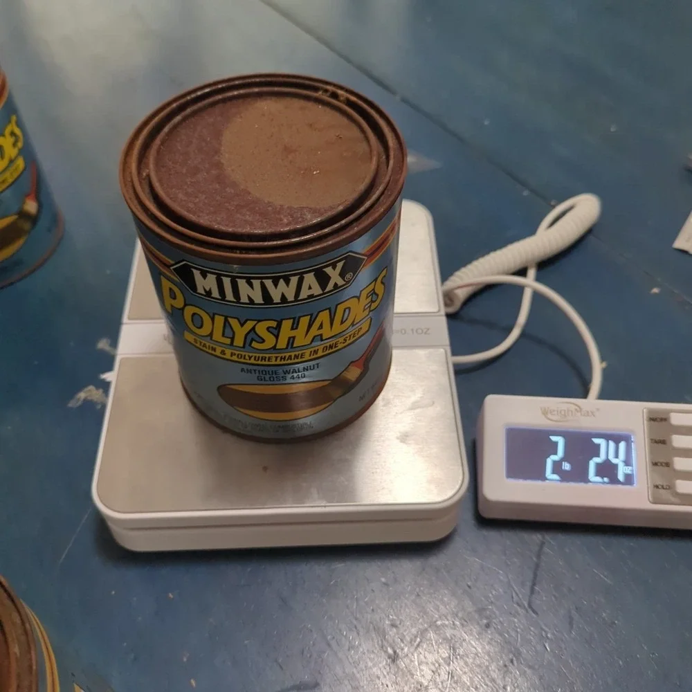 3 QUARTS OF ANTIQUE WALNUT SATIN MINWAX POLYSHADES WOOD STAIN +‎ POLYURETHANE